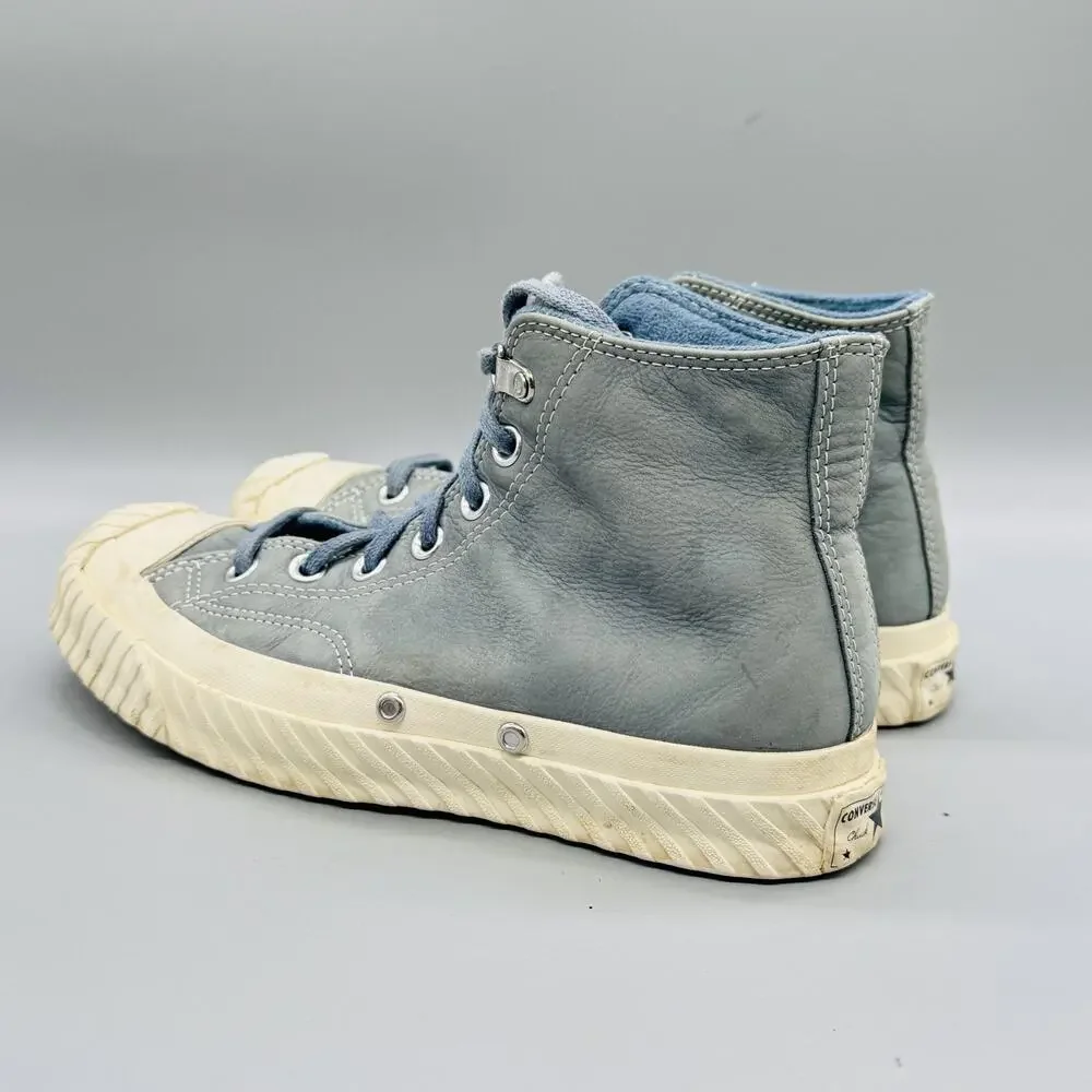 Converse Shoes Womens 7.5 Blue Leather Chuck 70 Bosey Water Repellent Sneakers - Picture 5 of 9